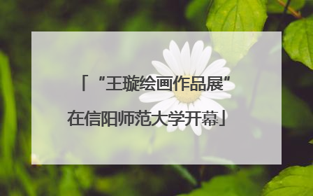 “王璇绘画作品展”在信阳师范大学开幕