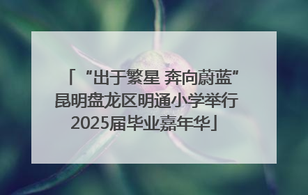 “出于繁星 奔向蔚蓝” 昆明盘龙区明通小学举行2025届毕业嘉年华