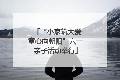 “小家筑大爱·童心向朝阳”六一亲子活动举行