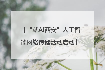 “就AI西安”人工智能网络传播活动启动