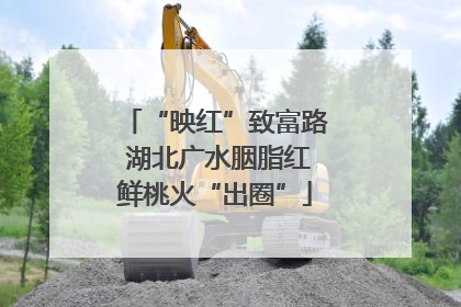 “映红”致富路 湖北广水胭脂红鲜桃火“出圈”