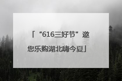 “616三好节”邀您乐购湖北嗨今夏