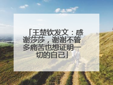 王楚钦发文：感谢莎莎，谢谢不管多痛苦也想证明一切的自己