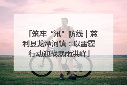 筑牢“汛”防线｜慈利县龙潭河镇：以雷霆行动迎战暴雨洪峰