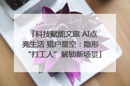 科技赋能文旅 AI点亮生活 猎户星空：隐形“打工人”解锁新场景