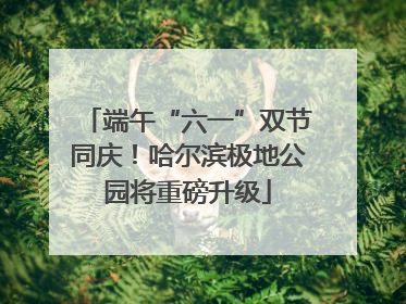 端午“六一”双节同庆！哈尔滨极地公园将重磅升级