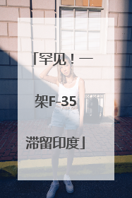 罕见！一架F-35滞留印度