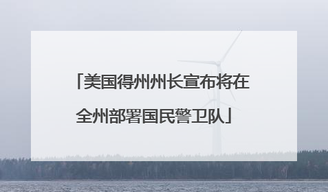 美国得州州长宣布将在全州部署国民警卫队