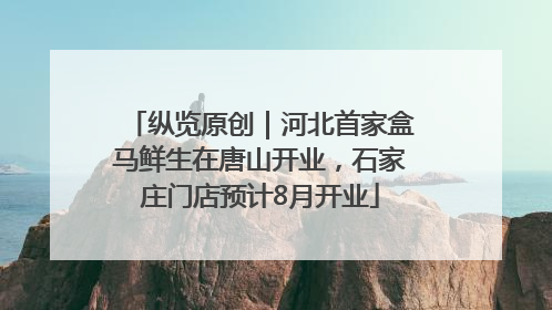 纵览原创｜河北首家盒马鲜生在唐山开业，石家庄门店预计8月开业
