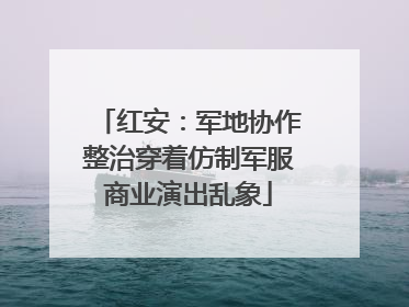 红安：军地协作整治穿着仿制军服商业演出乱象