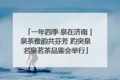 一年四季·泉在济南｜泉茶雅韵共芬芳 趵突泉名泉茗茶品鉴会举行