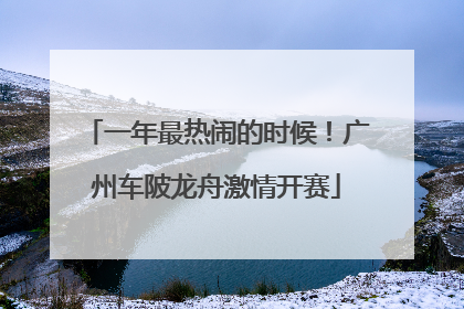 一年最热闹的时候！广州车陂龙舟激情开赛