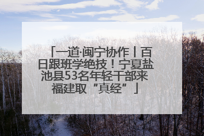 一道·闽宁协作丨百日跟班学绝技！宁夏盐池县53名年轻干部来福建取“真经”