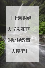 上海财经大学发布匡时财经教育大模型