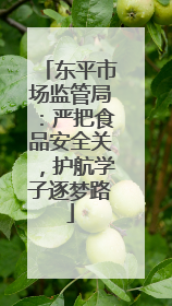 东平市场监管局：严把食品安全关，护航学子逐梦路