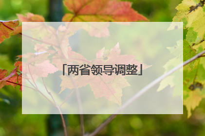 两省领导调整