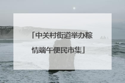中关村街道举办粽情端午便民市集
