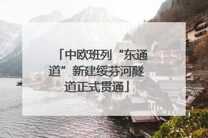 中欧班列“东通道”新建绥芬河隧道正式贯通