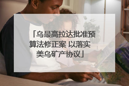 乌最高拉达批准预算法修正案 以落实美乌矿产协议