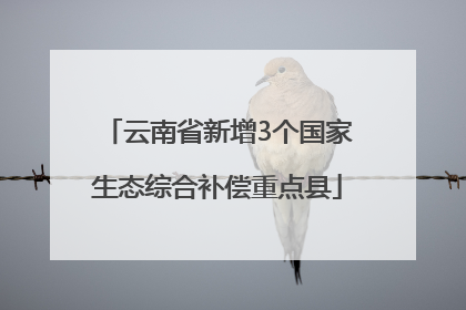 云南省新增3个国家生态综合补偿重点县