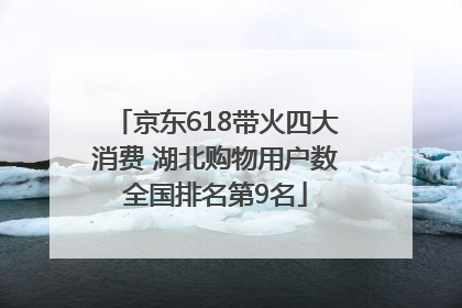 京东618带火四大消费 湖北购物用户数全国排名第9名