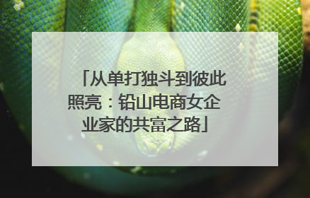 从单打独斗到彼此照亮：铅山电商女企业家的共富之路
