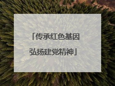传承红色基因 弘扬建党精神