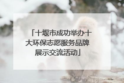 十堰市成功举办十大环保志愿服务品牌展示交流活动