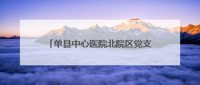 单县中心医院北院区党支部开展关爱残障儿童活动