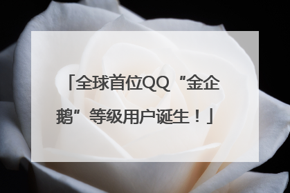 全球首位QQ“金企鹅”等级用户诞生！
