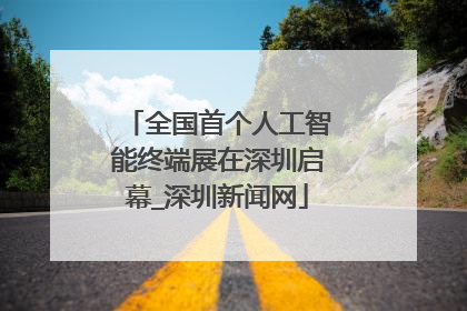 全国首个人工智能终端展在深圳启幕_深圳新闻网