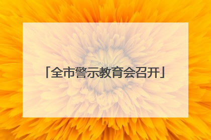 全市警示教育会召开