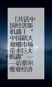 共话中国经济新机遇丨“中国超大规模市场带来巨大机遇”——访塞尔维亚经济部国务秘书尼科利奇