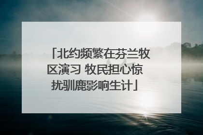 北约频繁在芬兰牧区演习 牧民担心惊扰驯鹿影响生计