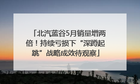 北汽蓝谷5月销量增两倍！持续亏损下“深蹲起跳”战略成效待观察
