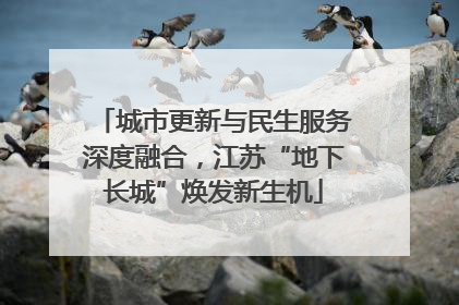城市更新与民生服务深度融合，江苏“地下长城”焕发新生机