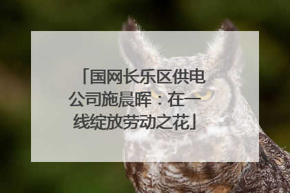 国网长乐区供电公司施晨晖：在一线绽放劳动之花