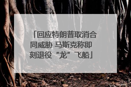回应特朗普取消合同威胁 马斯克称即刻退役“龙”飞船
