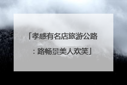 孝感有名店旅游公路：路畅景美人欢笑