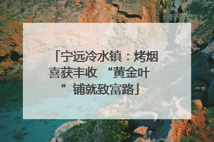 宁远冷水镇：烤烟喜获丰收 “黄金叶”铺就致富路