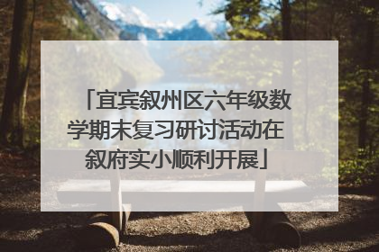 宜宾叙州区六年级数学期末复习研讨活动在叙府实小顺利开展