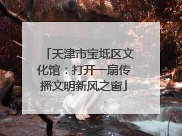 天津市宝坻区文化馆：打开一扇传播文明新风之窗