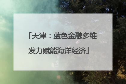 天津：蓝色金融多维发力赋能海洋经济