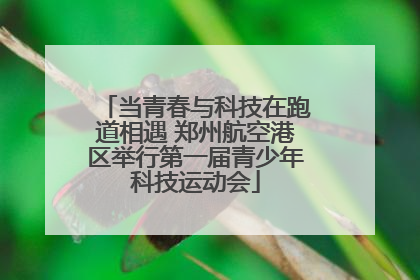 当青春与科技在跑道相遇 郑州航空港区举行第一届青少年科技运动会