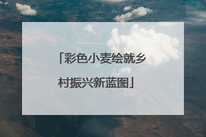 彩色小麦绘就乡村振兴新蓝图