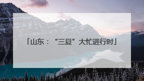 山东：“三夏”大忙进行时