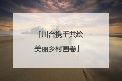 川台携手共绘美丽乡村画卷