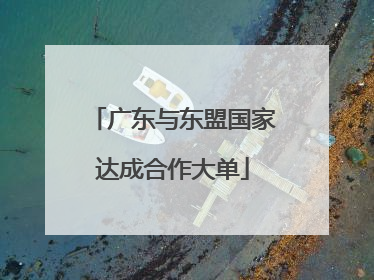 广东与东盟国家达成合作大单