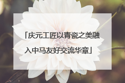 庆元工匠以青瓷之美融入中马友好交流华章