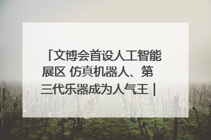 文博会首设人工智能展区 仿真机器人、第三代乐器成为人气王｜文博向“新”